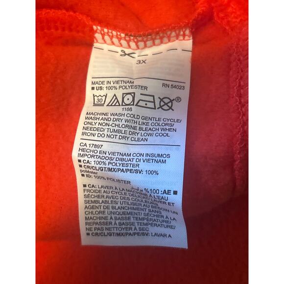 NWT Old Navy Women's Red Fleece Pullover Cowl Neck Drawstring Size 3X - Picture 5 of 6